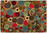 Обложка на автодокументы с уголками, Цветные круги Абстракция