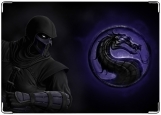 Обложка на автодокументы с уголками, Mortal Kombat (Noob Saibot)