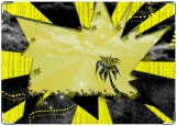Обложка на паспорт с уголками, Yellow_Palm