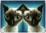Обложка на паспорт с уголками, Кошка