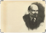 Обложка на паспорт с уголками, Ленин