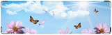 Визитница/Картхолдер, Небо, бабочки, цветы