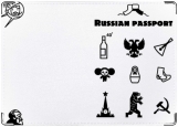Обложка на паспорт с уголками, Russian passport