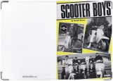 Обложка на автодокументы с уголками, scooter boys