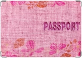 Обложка на паспорт с уголками, Пурпурный