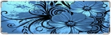 Визитница/Картхолдер, Синие цветы