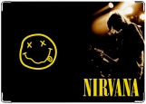 Обложка на паспорт с уголками, Nirvana - Kurt Cobain