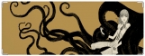 Обложка на зачетную книжку, Девушка и осьминог