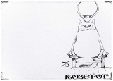 Обложка на паспорт с уголками, Козерог (кошка)