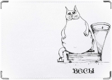 Обложка на паспорт с уголками, Весы (кот)