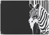 Обложка на паспорт с уголками, зебра