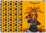 Обложка на паспорт с уголками, Пчела