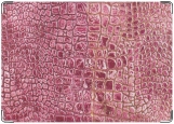 Обложка на паспорт с уголками, розовый крокодил