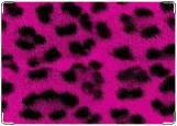 Обложка на паспорт с уголками, розовый леопард