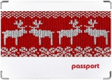 Обложка на паспорт с уголками, deer