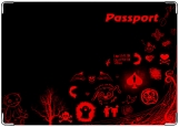 Обложка на паспорт с уголками, Passport