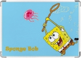 Обложка на паспорт с уголками, Sponge Bob