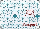 Обложка на паспорт с уголками, Медвед