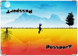 Обложка на паспорт с уголками, Рай и Ад