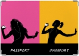 Обложка на паспорт с уголками, iPOD3