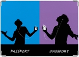 Обложка на паспорт с уголками, iPOD4