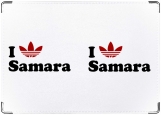 Обложка на паспорт с уголками, I love Samara