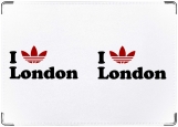 Обложка на паспорт с уголками, I love London