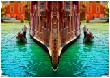 Обложка на паспорт с уголками, каналы Венеции