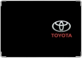 Обложка на автодокументы с уголками, Toyota black