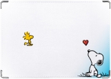 Обложка на паспорт с уголками, Snoopy