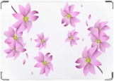 Обложка на паспорт с уголками, цветы