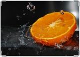 Обложка на автодокументы с уголками, апельсин