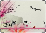 Обложка на паспорт с уголками, эмо