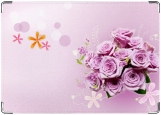 Обложка на паспорт с уголками, цветы