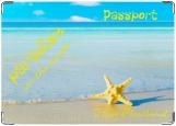Обложка на паспорт с уголками, Рай