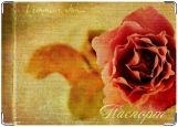 Обложка на паспорт с уголками, Цветок