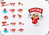 Обложка на паспорт с уголками, Россия - ВПЕРЕД!