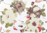 Обложка на автодокументы с уголками, цветы весенние