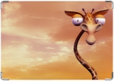 Обложка на паспорт с уголками, жираф