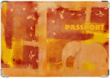 Обложка на паспорт с уголками, саванна